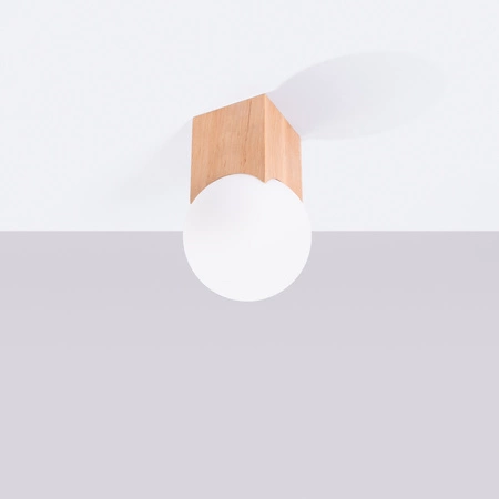 Lampa Sufitowa Oprawa Natynkowa G9 Natruralne Drewno Biała Solis Peach Puff SL.1407 Sollux