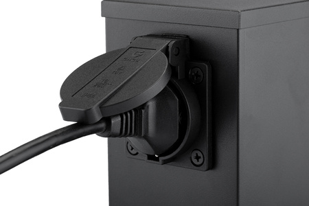 Słupek Ogrodowy Zewnętrzny Stojący 230V 40cm ONTARIO 4x Gniazdo Sieciowe