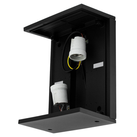 Lampa Ogrodowa Zewnętrzna Ścienna Kinkiet Elewacyjny 2x E27 Prostokątny LEVIS LUMILED