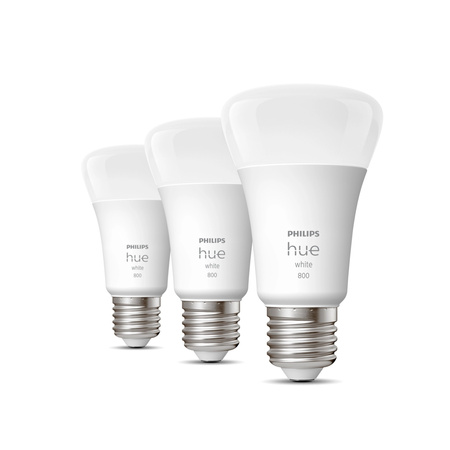 3x Żarówka LED E27 A60 9W = 60W 800lm 2700K Biała Ciepła SMART Inteligentna Bluetooth ZigBee White Philips HUE