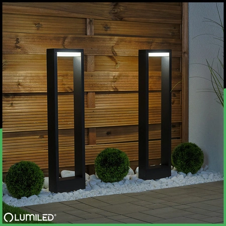 Lampa Ogrodowa Słupek Zewnętrzny Stojący LED 10W HOSTA 60cm LUMILED