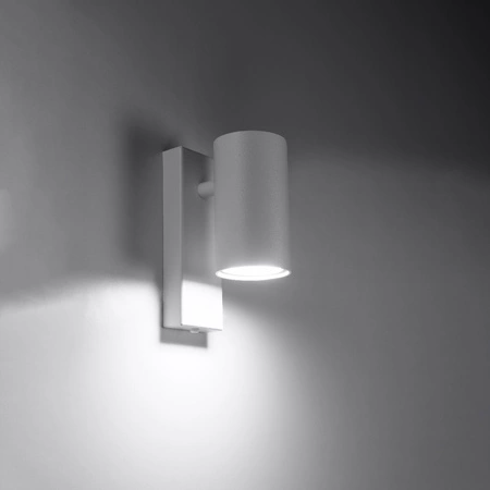 Lampa Ścienna Kinkiet GU10 Tubularna Biała Nowoczesna Utti Sollux