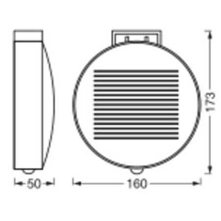 Lampa LED Elewacyjna Solarna Kinkiet Ścienny 6W 500lm 3000K Ciepła Solarne Czarna IP44 z Czujnikiem Ruchu i Zmierzchu Endura Style Osram