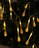 Girlanda solarna wisząca 20x ŁEZKI lampa ogrodowa LED sople 3000K ciepła barwa
