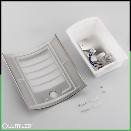 Kinkiet Ogrodowy Elewacyjny Lampa Zewnętrzna E27 NIGELLA z Czujnikiem Ruchu i Zmierzchu