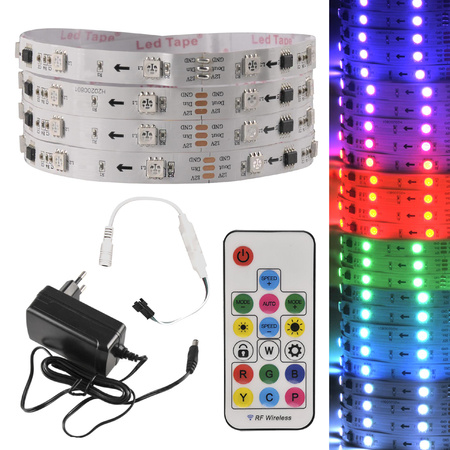 Taśma Pasek LED RGB 24W 400lm 120° Biała Ściemnialna Sanico Goldlux