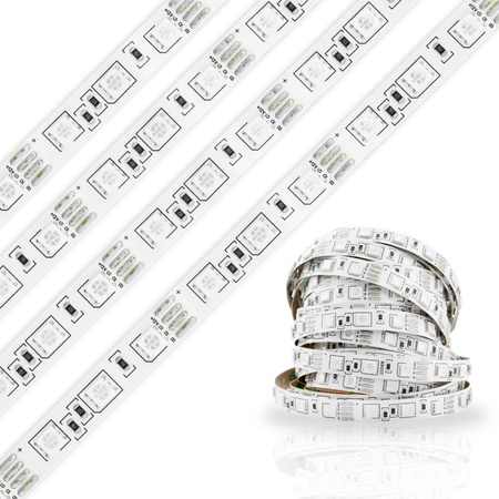 Taśma LED Pasek 12V 72W 300LED 5050 RGB 10mm 5m