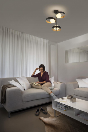 Lampa Sufitowa Dekoracyjnna Ozdobna Oprawa Oświetleniowa 3xG9 Czarna Memphis Ceiling LEDVANCE