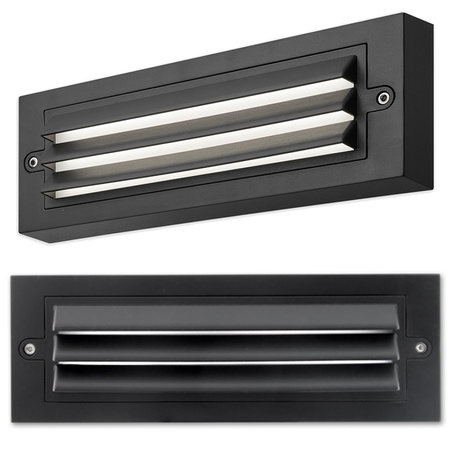 Kinkiet Ogrodowy Elewacyjny Lampa Ścienna LED 6W CZARNA POLA