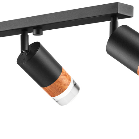 Lampa Sufitowa AURORA 6xE27 Czarna LM-6.151 Lamkur