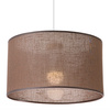 Lampa Wisząca Sufitowa VIVIAN E27 Abażur Brązowa LM-1.209 Lamkur