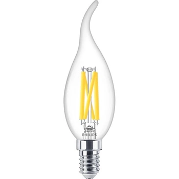 Żarówka LED Płomyk E14 BA35 3.4W = 40W 470lm 2700 Ciepła Filament PHILIPS  Ściemnialna