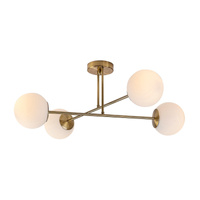 Lampa Sufitowa SPOT Reflektor 4x E27 Złoty Nowoczesny Kiara Rabalux