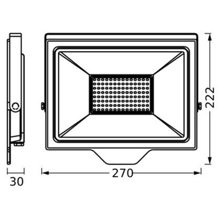 Naświetlacz LED Halogen Zewnętrzny Reflektor 100W 10000lm 4000K Zimna Natynkowy Czarny IP65 Floodlight Ledvance