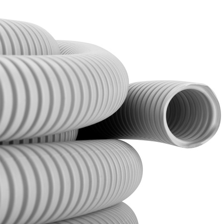 Rura Karbowana RKGL 20mm 320N Peszel do Zabezpieczania Kabli 50m Szary AKS ZIELONKA