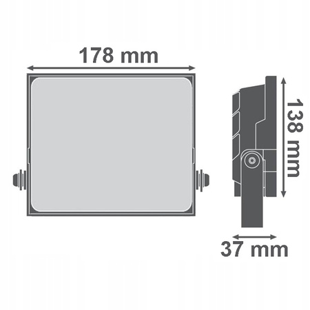 Naświetlacz LED Lampa Reflektor 50W 4500lm 6500K Zimna IP65 NL-2 Ecolight