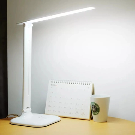 Lampka Biurkowa Nocna LED 8W CCT 3in1 3000-6500K Szkolna Biała TOLEDO GOLDLUX (Polux)