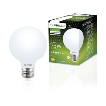 Żarówka LED E27 G95 8W = 75W 4000K Neutralna Globe Mleczny Filament LUMILED