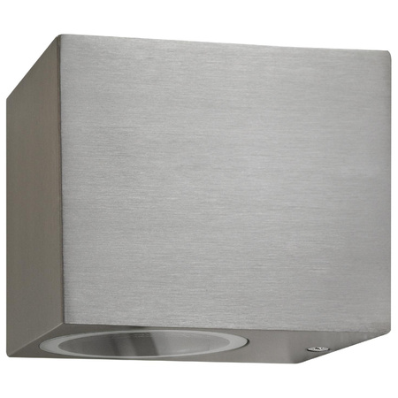 Kinkiet ogrodowy LED GU10 BOSTON GOLDLUX (Polux) PROSTOKĄTNY SATYNA