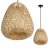 Lampa Wisząca Dekoracyjna Zwis Bambusowa E27 Boho Beirut Kobi