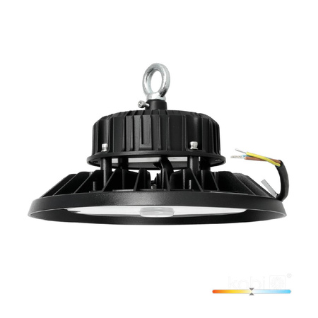 Oprawa Przemysłowa Lampa LED High Bay 100W 14000lm 4000K Neutralna Czarna IP66 IK10 Rio Pro Kobi
