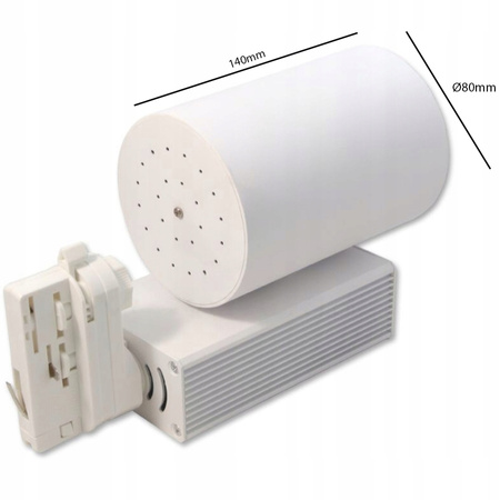 Reflektor Szynowy LED 30W 3000K Lampa do Szynoprzewodów 3 Fazowych Biała