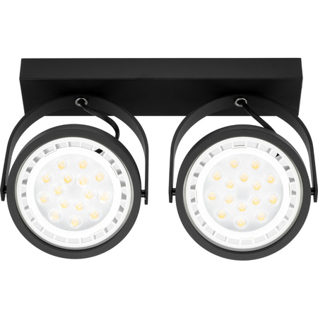 Lampa sufitowa Kinkiet LEON 2x ES111 Ruchomy czarny