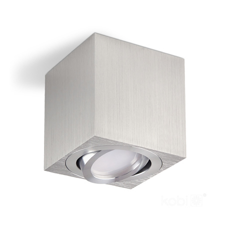 Oprawa Natynkowa Halogenowa Spot Tuba Kwadratowa GU10 Chrom OH37 Kobi