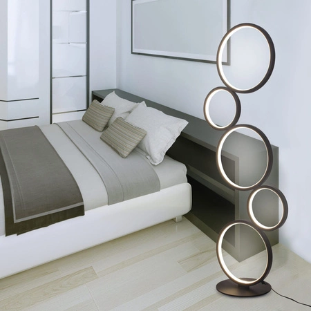 Lampa Podłogowa LED 30W 3600lm 4000K Neutralna Czarna Flamenco Sanico Goldlux