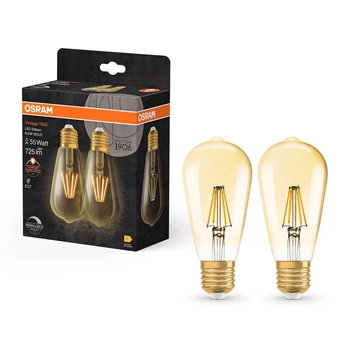 Żarówka LED E27 6,5W 725lm 2400K Ciepła OSRAM Vintage 1906 Ściemnialna