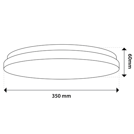 Plafon LED Lampa Sufitowa Natynkowa 24W 4000K CELIS Okrągły IP44 Czujnik Ruchu ALS LUMILED