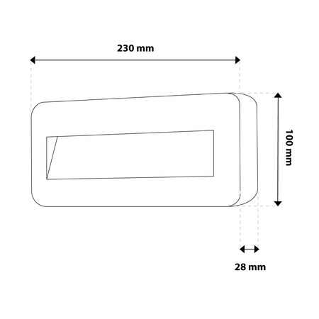 Lampa Ogrodowa Zewnętrzna Schodowa Kinkiet Elewacyjny CCT 3000-6500K LED 4W IP65 VIREO LUMILED