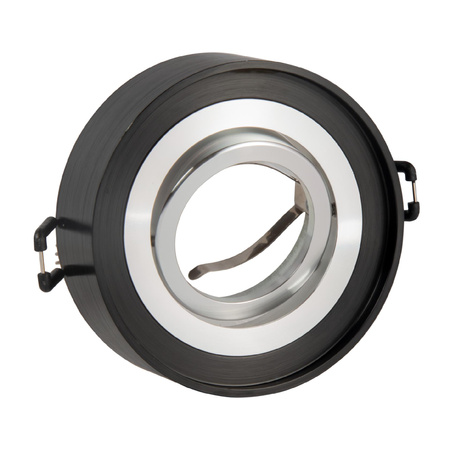 Oprawa Podtynkowa MR16 Czarna Srebrna 12V GAJA Sanico Goldlux