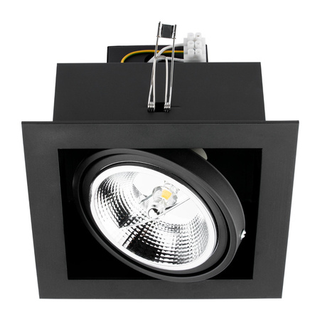 Oprawa Podtynkowa Halogenowa Ruchoma GU10 ES111 Kwadratowa Czarna