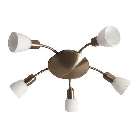 Lampa Sufitowa Żyrandol 5x E14 Brązowy Klasyczny Soma Rabalux