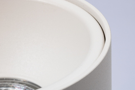 Oprawa Halogenowa Natynkowa Aluminiowa SPOT TUBA do LED GU10 Okrągła Biała KIVI KOBI