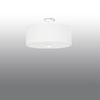 Lampa Sufitowa Plafon 3x E27 Geometryczna Biała Minimalistyczna Skala Sollux