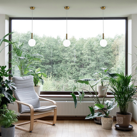 Lampa Wisząca Dekoracyjna Zwis G9 Złota Elegance Kobi