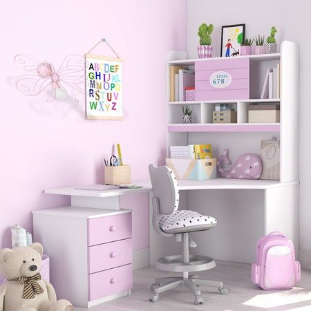 Lampa Ścienna Kinkiet MOTYL 2 Różowa 1xE27 Milagro