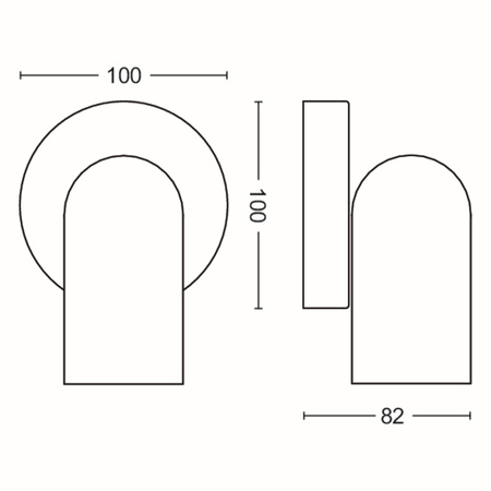 Lampa Natynkowa Kinkiet Ścienny Reflektor GU10 Biała Pongee Philips