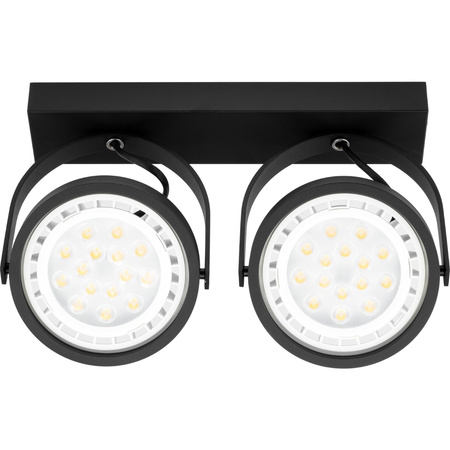 Lampa sufitowa Kinkiet LEON 2x ES111 Ruchomy czarny