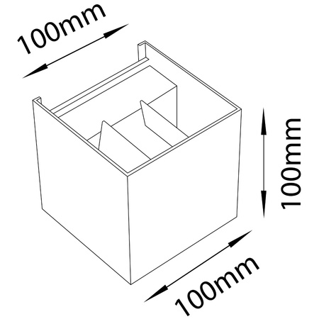 Lampa Ogrodowa LED Kinkiet Elewacyjny G9 Oprawa Zewnętrzna Czarna Góra/Dół z Regulowanym Kątem Świecenia Kira
