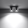 Lampa Sufitowa Oprawa Natynkowa 2x GU10 Cylindryczna Szara Nowoczesna Orbis Sollux
