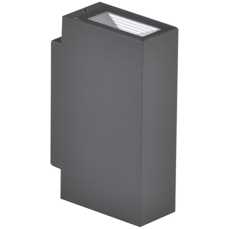 Kinkiet Elewacyjny LED Grafitowy Góra/Dół 2x2,5W 4000K Neutralna ORLEAN GOLDLUX (Polux)
