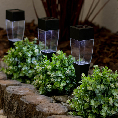 Lampa Solarna Ogrodowa LED Wbijana 5500-6000K IP44 Czujnik Zmierzchu