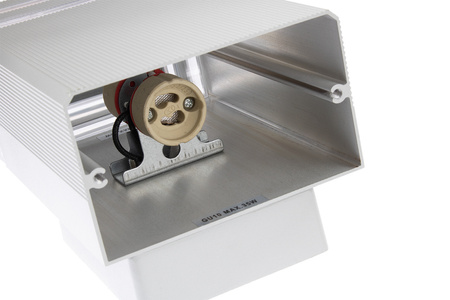 Kinkiet ogrodowy elewacyjny podwójny góra dół INEZ DUO LED 2x GU10 ALUMINIUM srebrny IP54