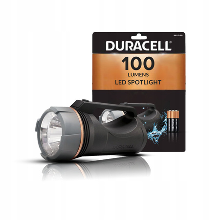 Latarka Szperacz LED Ręczna Bateryjna 3xAA 100lm DURACELL