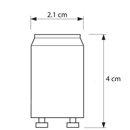 Zapłonnik Starter Do Świetlówek Ecoclick S2 4 - 22W 220-240V PHILIPS