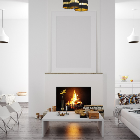 Lampa Sufitowa Natynkowa PALMIRA Czarna Złota 3xE27 Milagro