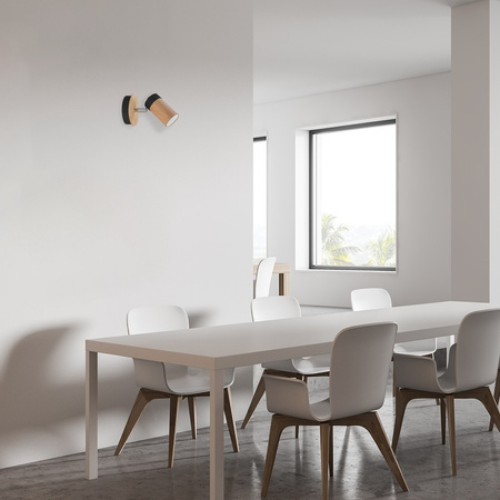 Lampa Ścienna Kinkiet BARON Czarna 1xGU10 Milagro